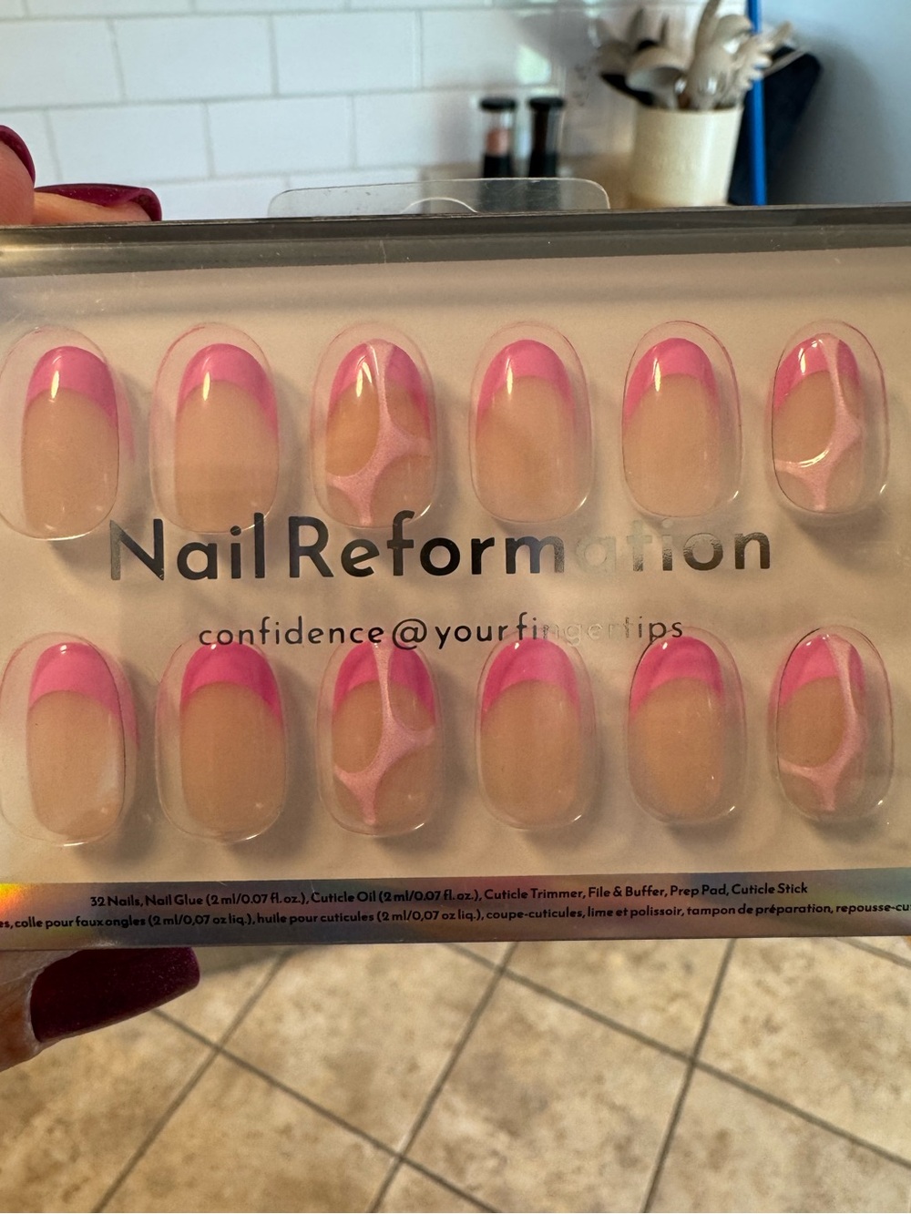 Nail Reformation - “Pink Frosting” - Short Round - NIB